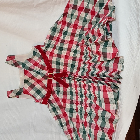 Bonnie Jean Other - Bonnie Jean Girl's Christmas Dress Pleated Twirling Sparkly Crinoline Size 5 EUC